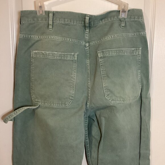 BDG Men's Green Carpenter Jeans Double Knee Work Pants - Picture 7 of 13